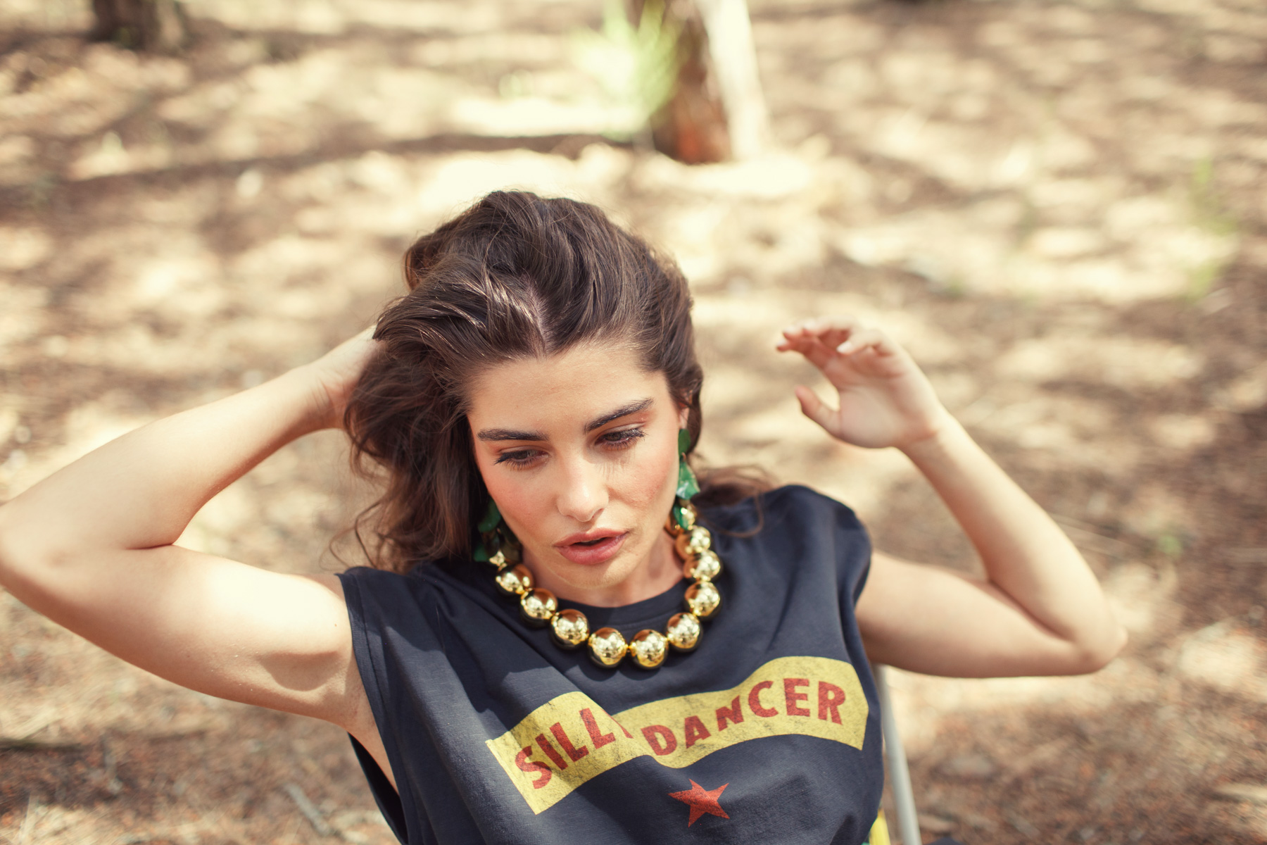 Koszulka z nadrukiem „silly dancer” 4